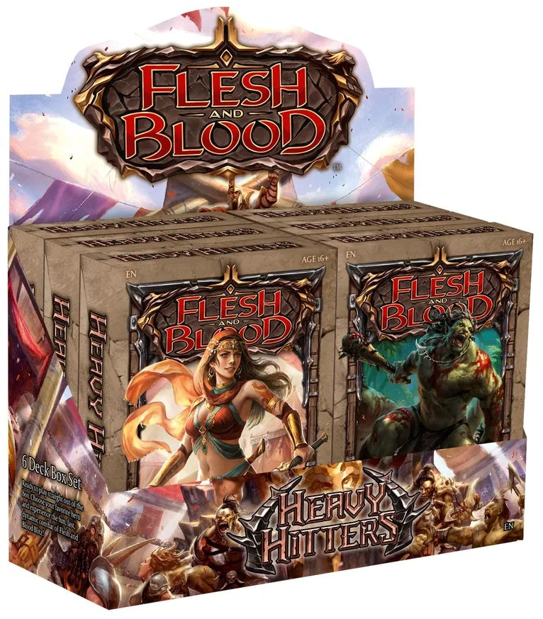 Flesh & Blood TCG - Heavy Hitters Blitz Deck Display (6 Decks) - EN