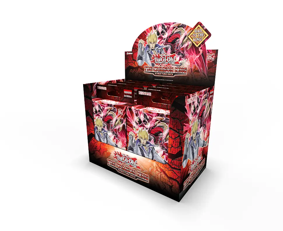 Yu-Gi-Oh! - Case 12x Box Display CRIMSON KING STRUCTURE DECK FEATURING JACK ATLAS - ENGLISH