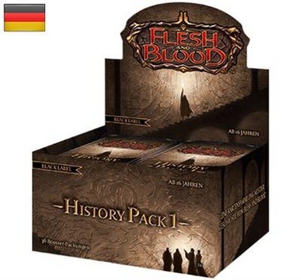 FLESH & BLOOD TCG HISTORY PACK 1 Black Label Booster Box - GERMAN version HP1