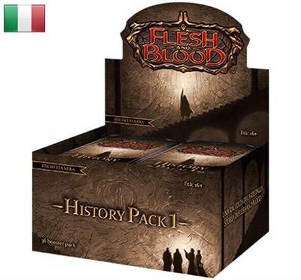 FLESH & BLOOD TCG HISTORY PACK 1 Black Label Booster Box ITALIAN FAB HP1